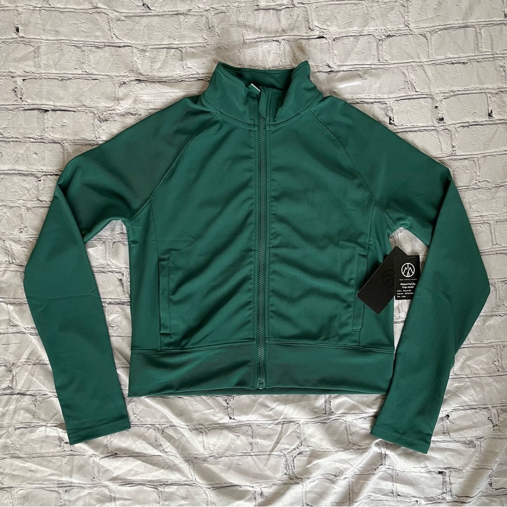 Cropped athletic jacket